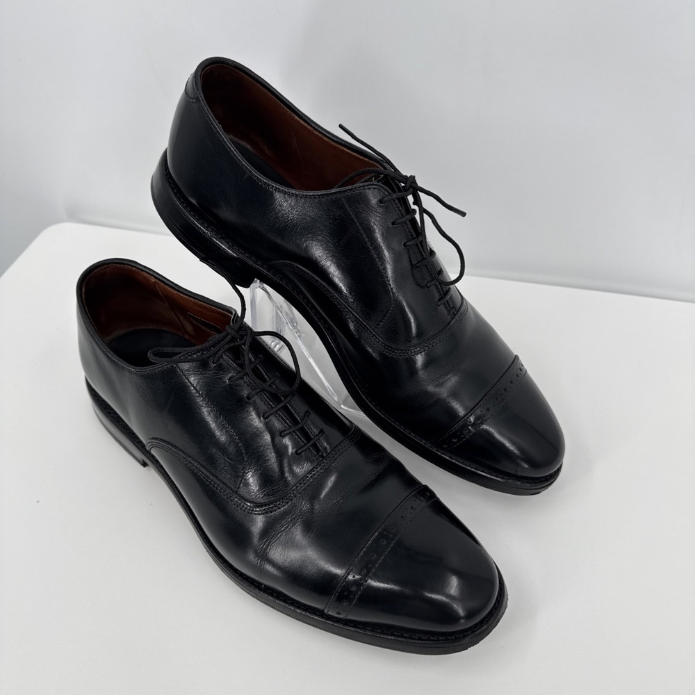Allen Edmonds "Fifth Avenue" Cap-Toe Oxfords 9.5 D Black Made USA Grandpacore